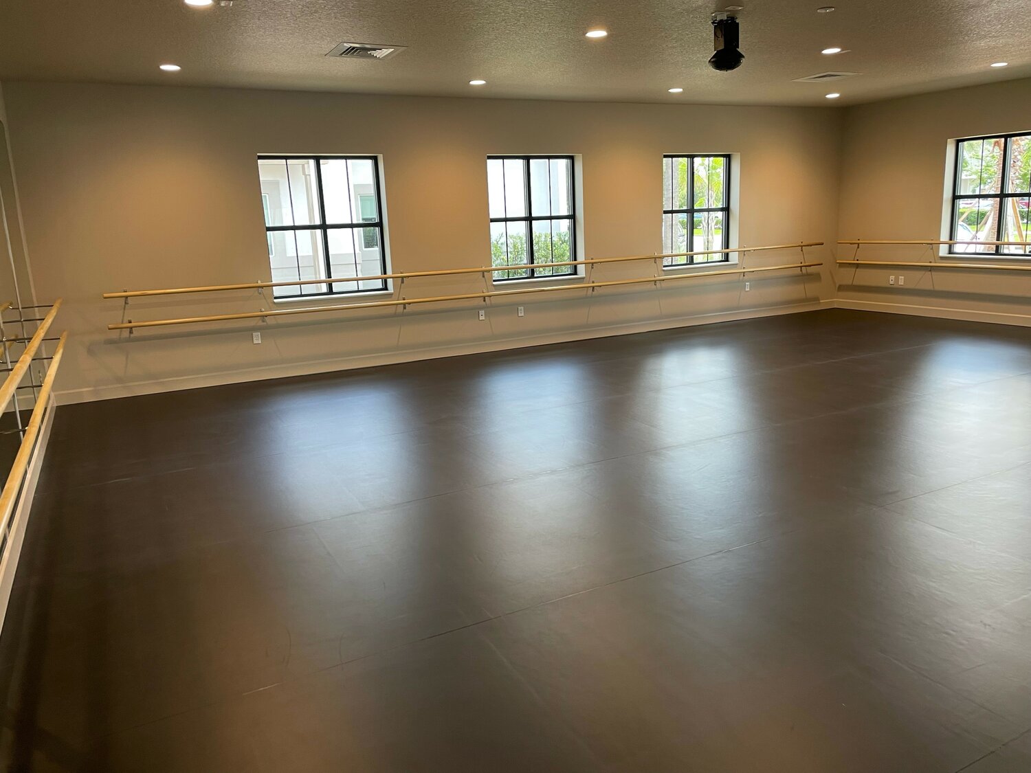 A large dance space at the Grace Conservatory.